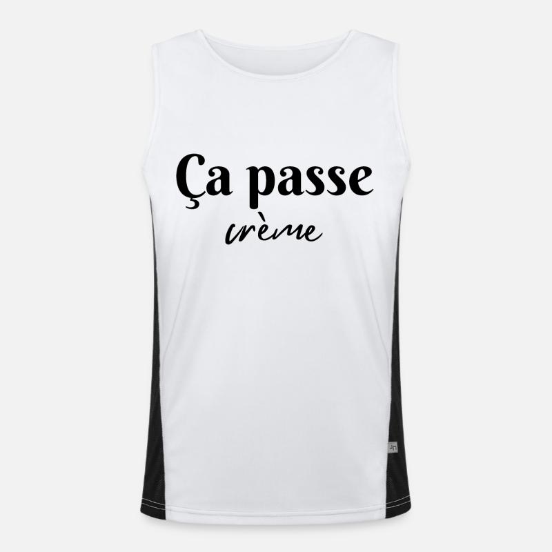 Ça passe crème Débardeur respirant contrasté Homme 