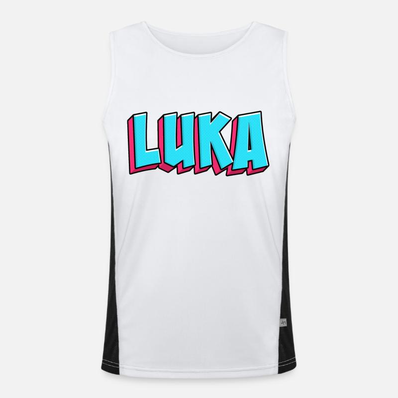 Name Motif: Luka Men's Functional Contrast Tank Top 