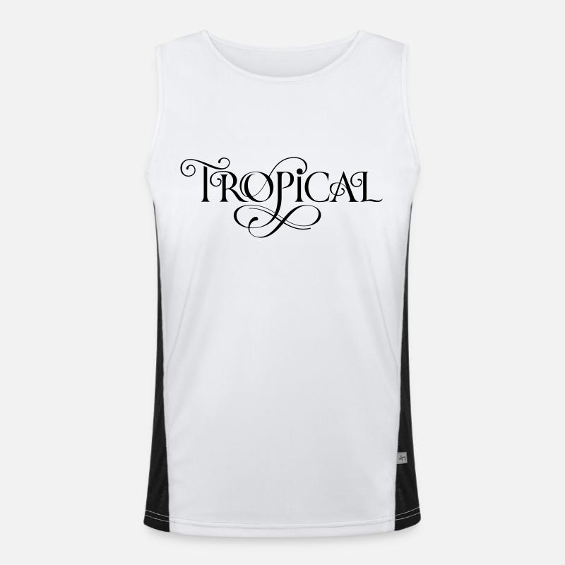 Tropical Men's Functional Contrast Tank Top 