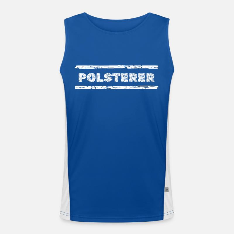 Occupation Upholsterer Men's Functional Contrast Tank Top 