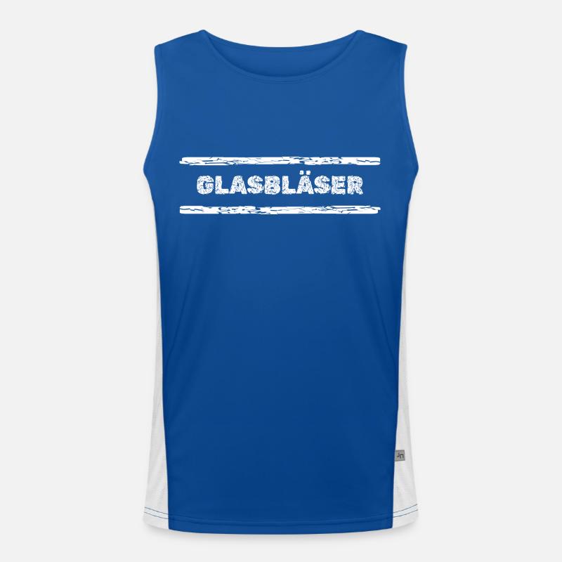 Glasblaeser Funktionelles Kontrast-Tank Top für Männer 