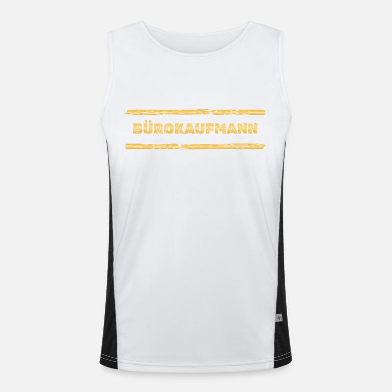 Occupation: Office clerk Men's Functional Contrast Tank Top 