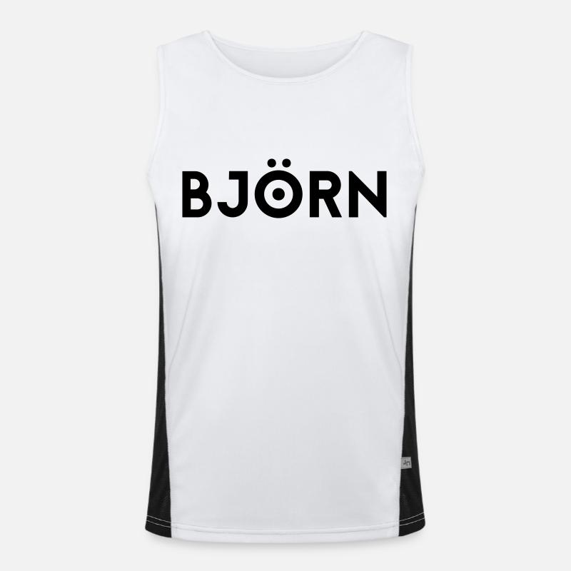 First name Björn Men's Functional Contrast Tank Top 
