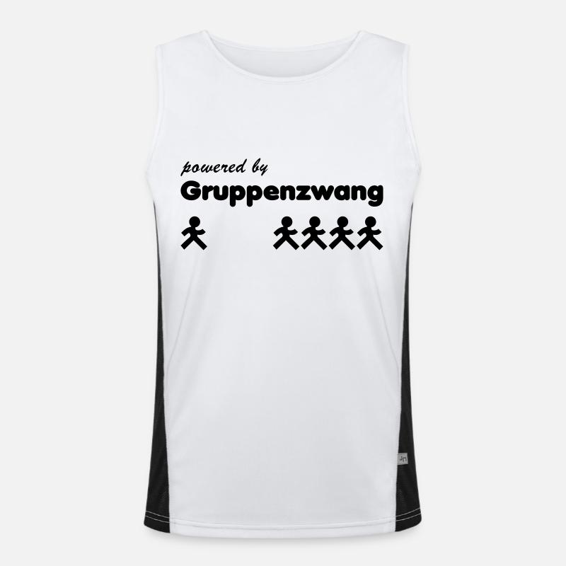 Gruppenzwang Funktionelles Kontrast-Tank Top für Männer 