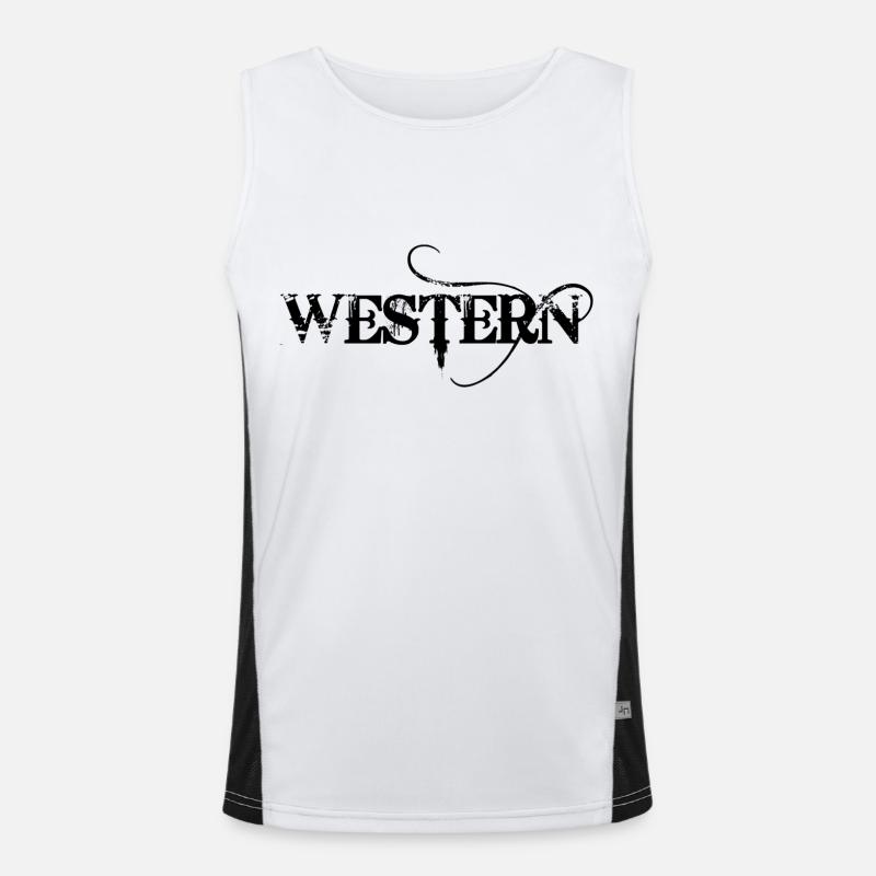Western Débardeur respirant contrasté Homme 