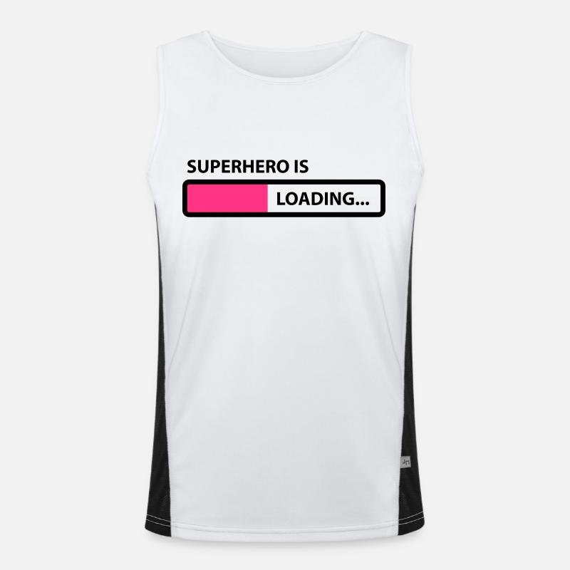superhero is loading Débardeur respirant contrasté Homme 