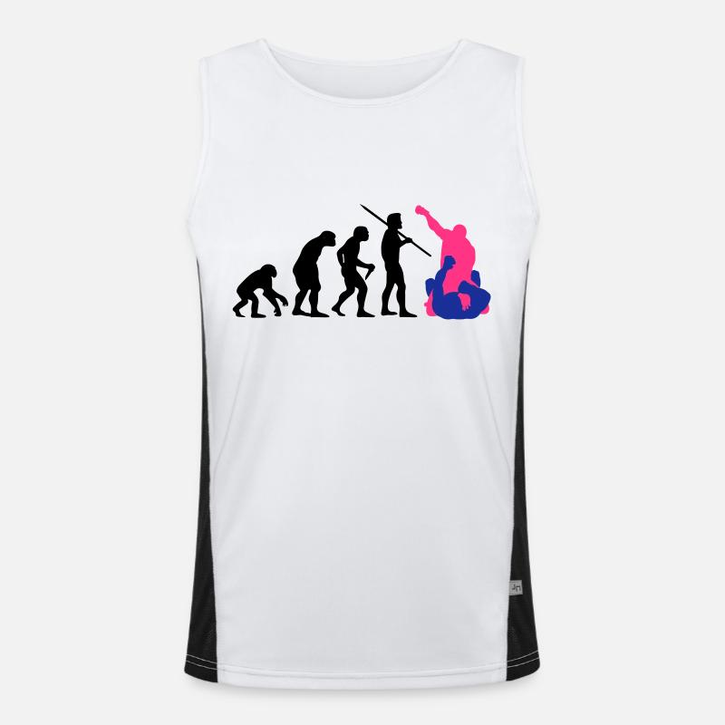 Evolution des Mannes - MMA Funktionelles Kontrast-Tank Top für Männer 