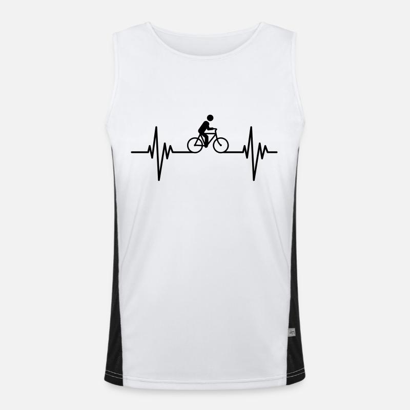 Cyclist Pulse Funktionelles Kontrast-Tank Top für Männer 