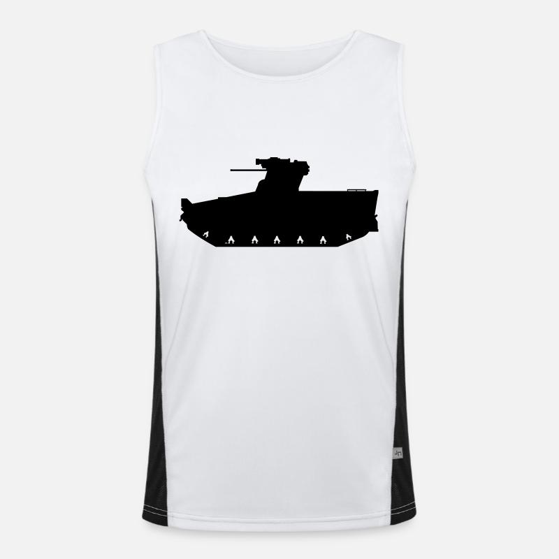 SPZ Marder Funktionelles Kontrast-Tank Top für Männer 