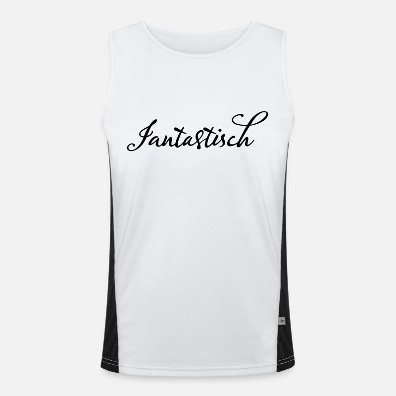 Jan Fantastisch Funktionelles Kontrast-Tank Top für Männer 