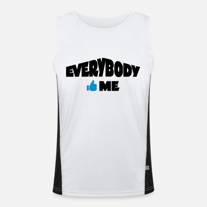 funny Men's Functional Contrast Tank Top 