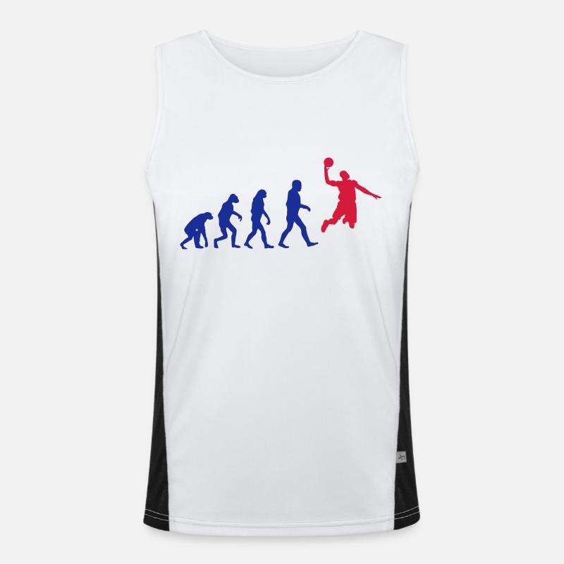 Basketball evolution logo Débardeur respirant contrasté Homme 