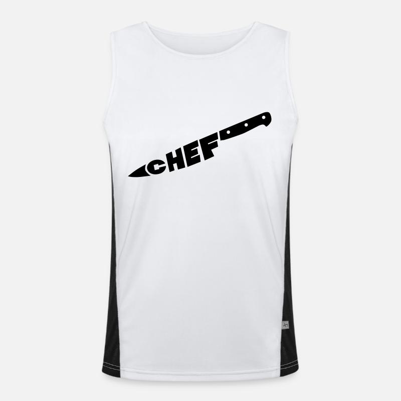 chef couteau Débardeur respirant contrasté Homme 