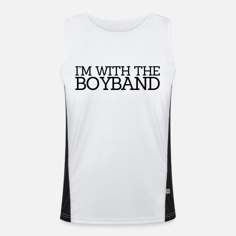 I'm With The Boyband Men's Functional Contrast Tank Top 