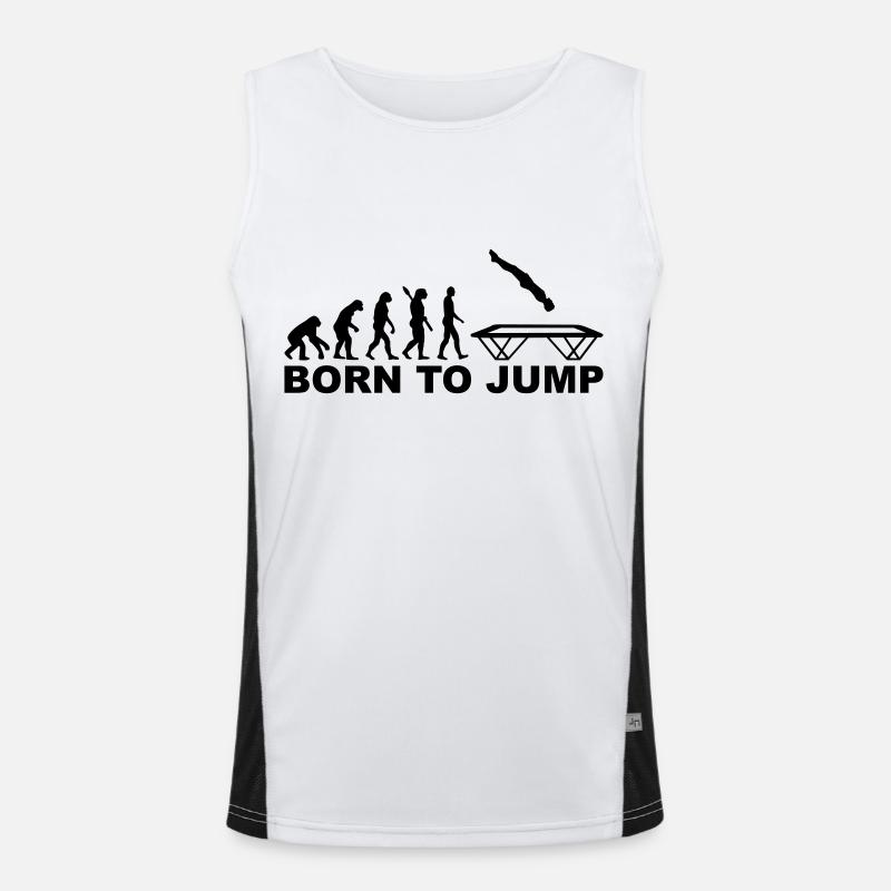 Trampolin Funktionelles Kontrast-Tank Top für Männer 