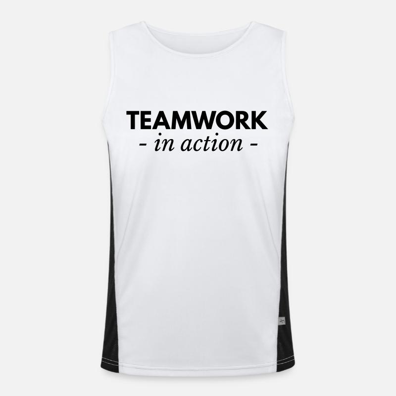 teamwork Funktionelles Kontrast-Tank Top für Männer 