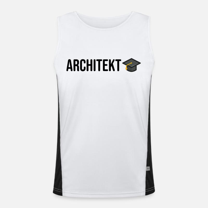 Architekt Studium Abschluss Funktionelles Kontrast-Tank Top für Männer 