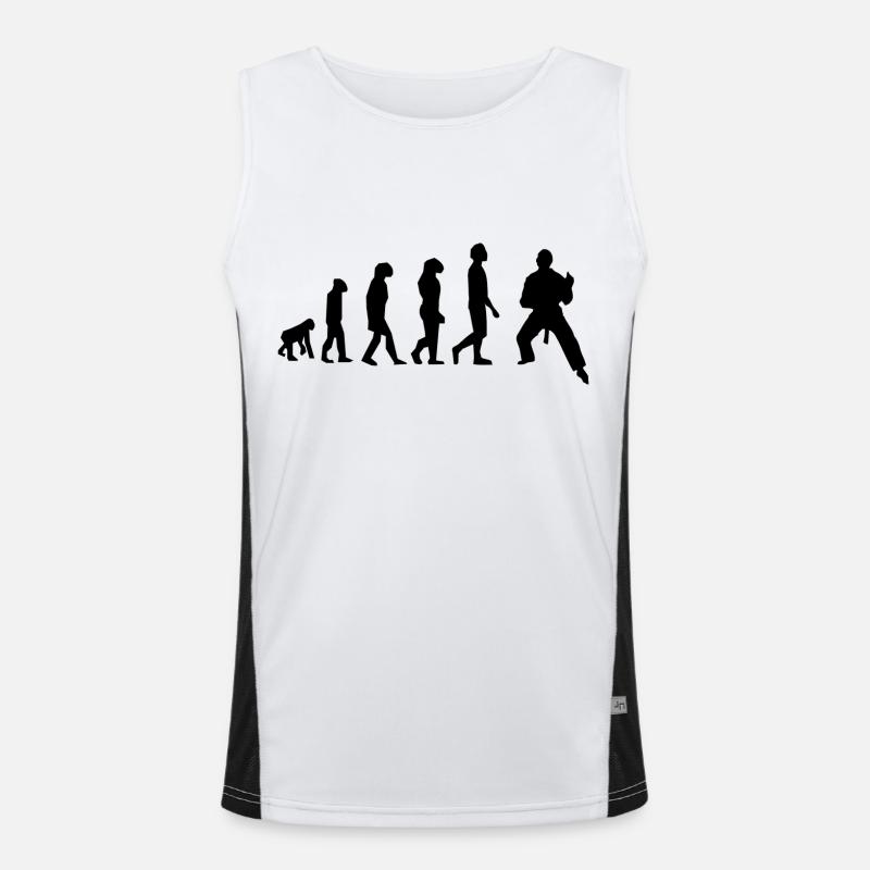 Evolution der Kampfkünste Funktionelles Kontrast-Tank Top für Männer 
