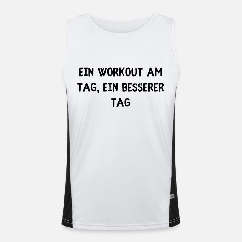 Workout am Tag Funktionelles Kontrast-Tank Top für Männer 