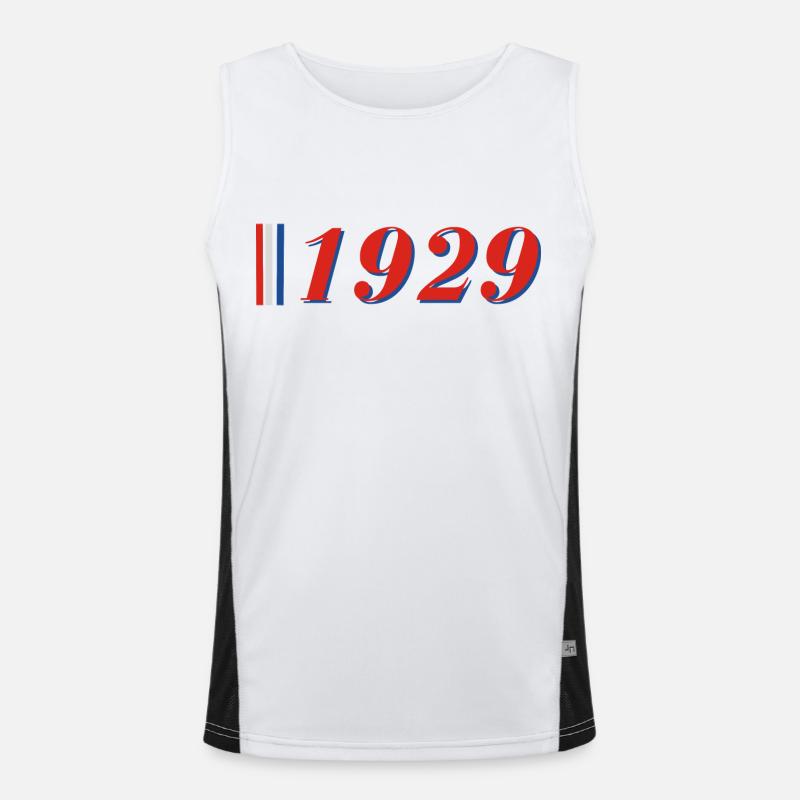 Year 1929 Men's Functional Contrast Tank Top 