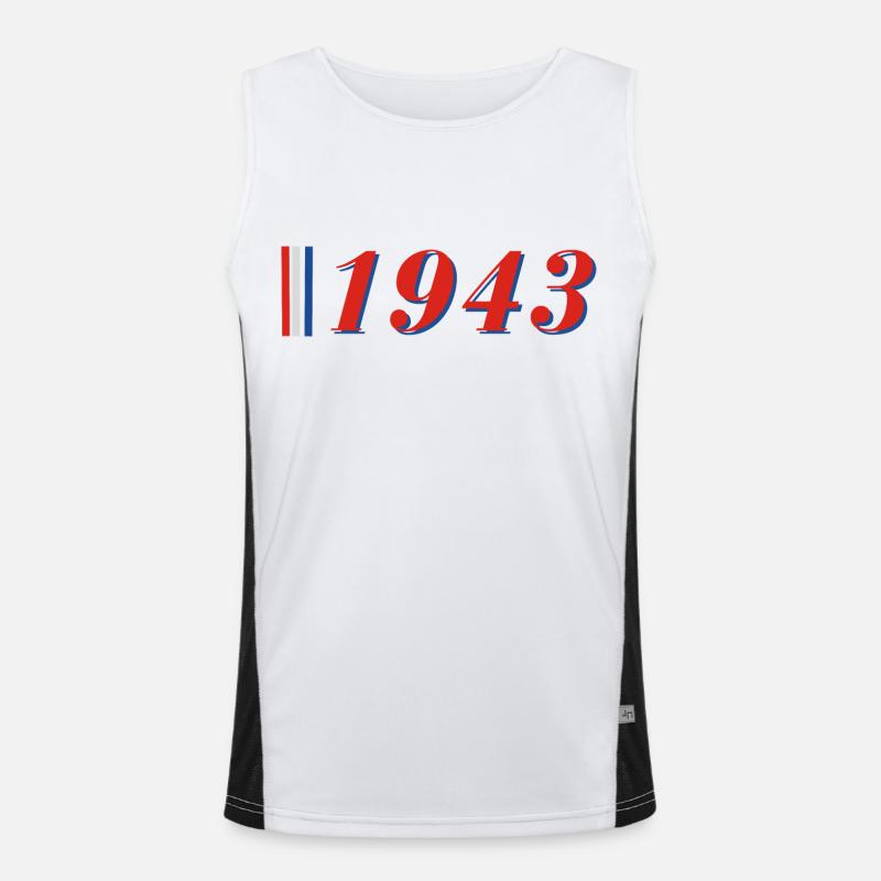 Année 1943 Débardeur respirant contrasté Homme 