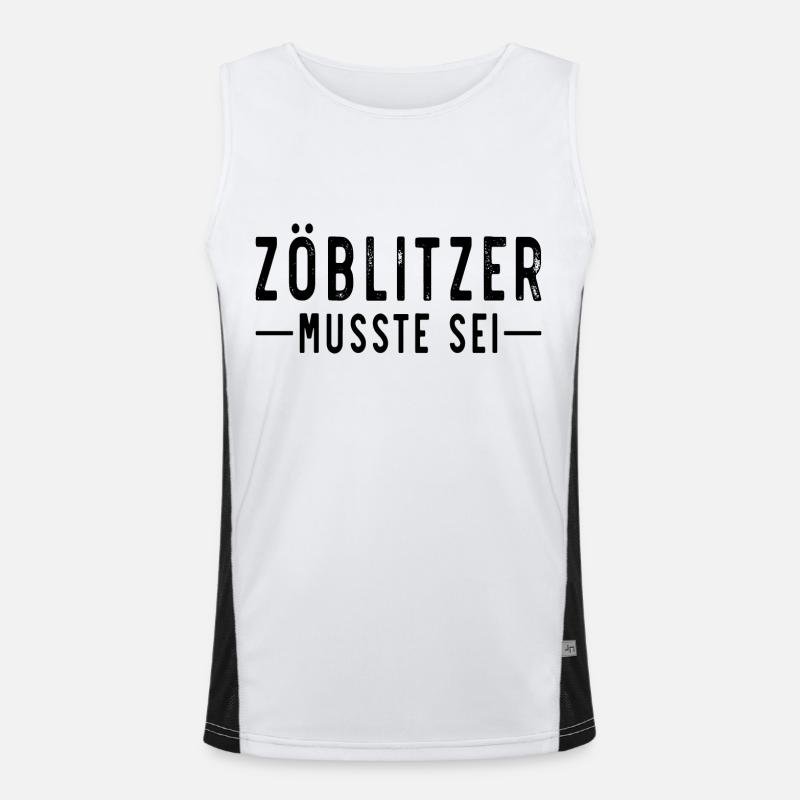 Zöblitzer musste sei Funktionelles Kontrast-Tank Top für Männer 