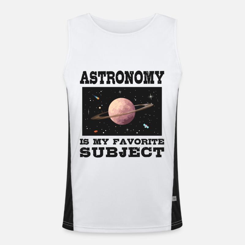 L’astronomie est mon sujet de prédilection, la planète Saturne Débardeur respirant contrasté Homme 