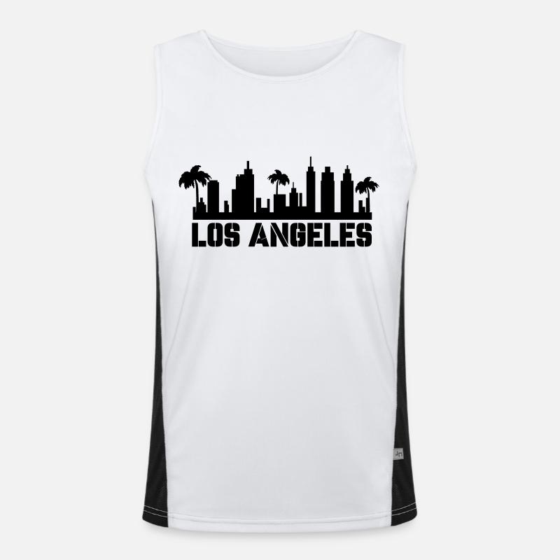 los angeles Funktionelles Kontrast-Tank Top für Männer 