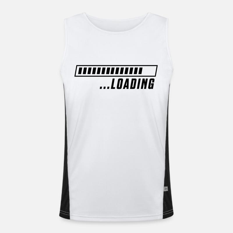 Loading loading bar - Men's Functional Contrast Tank Top  - white/black