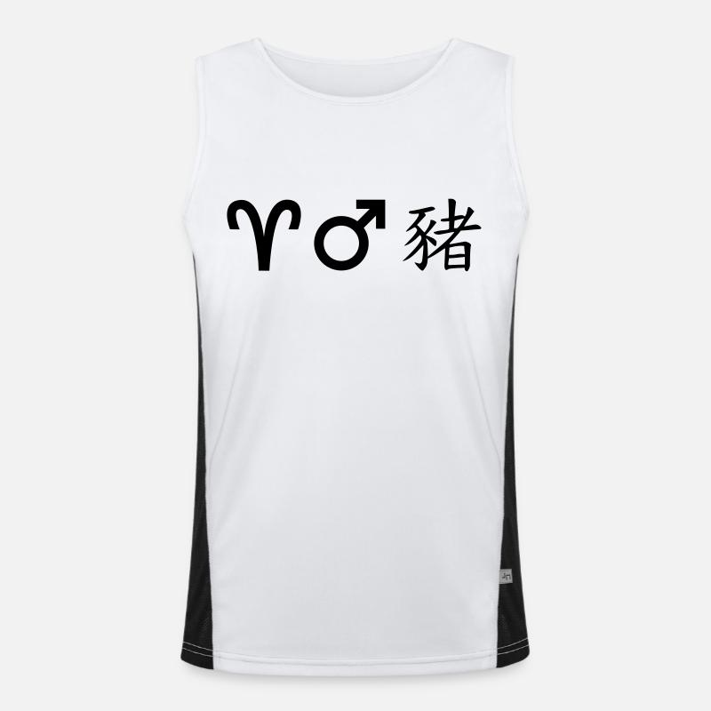 Aries Mars Pig Men's Functional Contrast Tank Top 