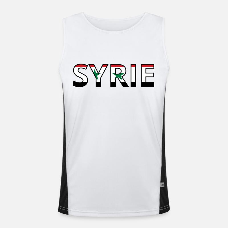Drapeau Syrie Débardeur respirant contrasté Homme 