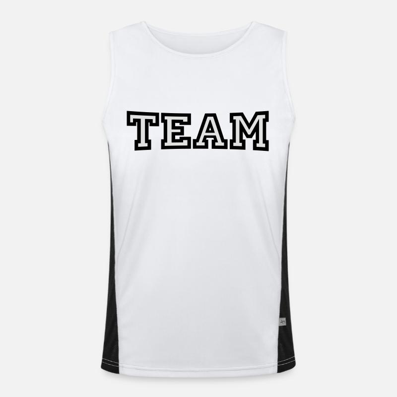 Team Funktionelles Kontrast-Tank Top für Männer 