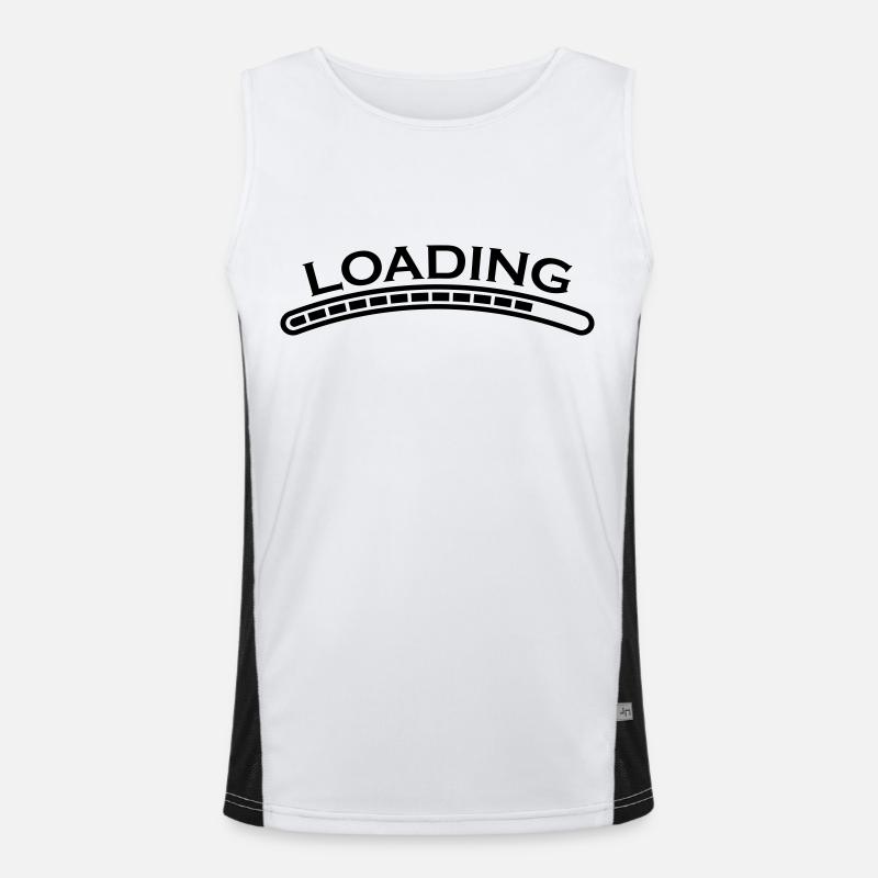 loading bar Men's Functional Contrast Tank Top 