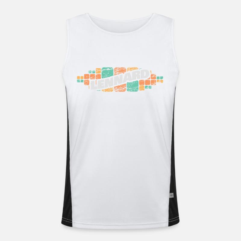 Lennard als Lennard Funktionelles Kontrast-Tank Top für Männer 
