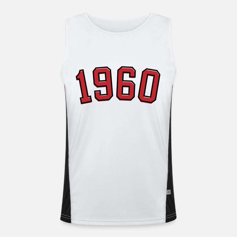 Année de naissance sport 1960 Débardeur respirant contrasté Homme 