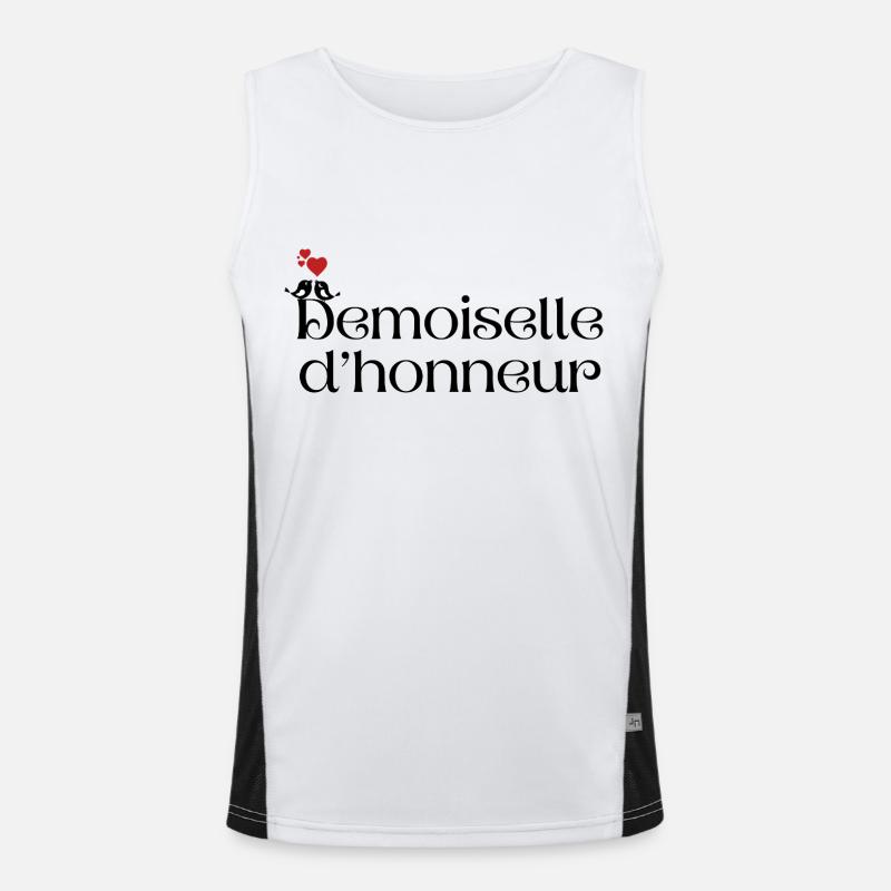 Bridesmaid Men's Functional Contrast Tank Top 