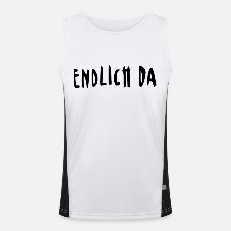 endlich da Funktionelles Kontrast-Tank Top für Männer 