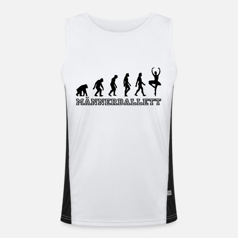 Männerballett Evolution Ballerina Funktionelles Kontrast-Tank Top für Männer 