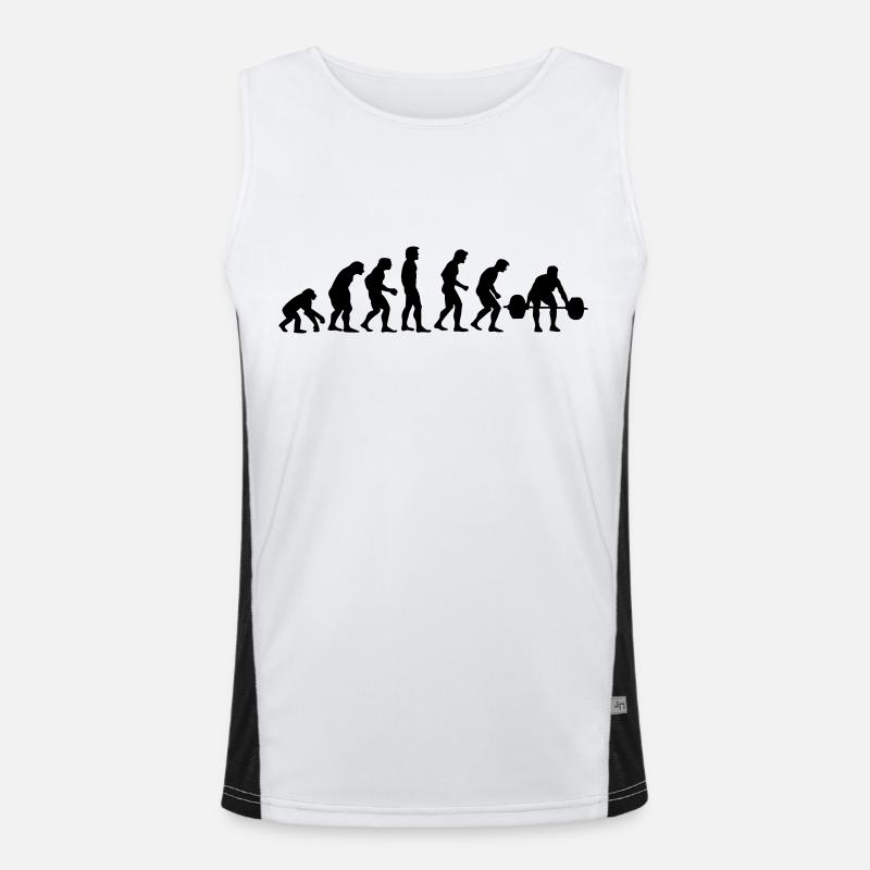 athletics evolution - Men's Functional Contrast Tank Top  - white/black