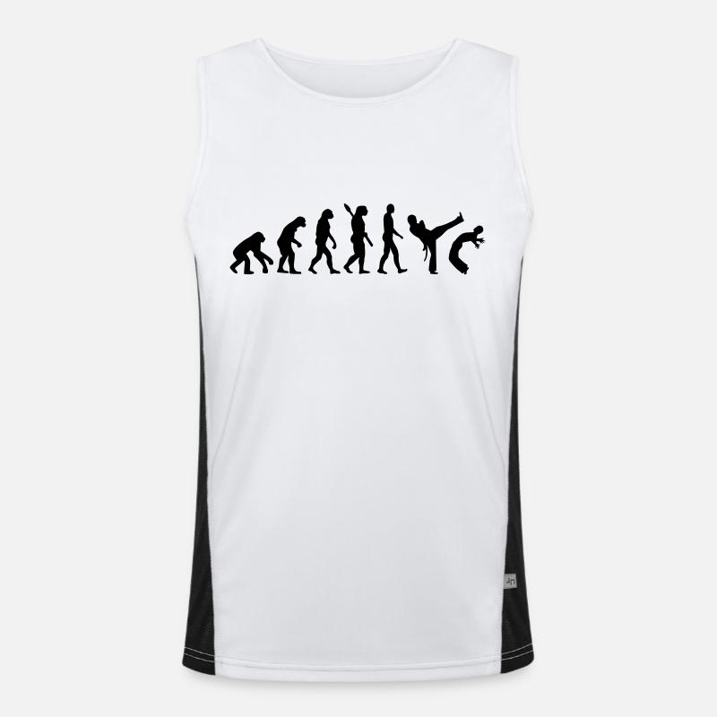 Evolution Capoeira Funktionelles Kontrast-Tank Top für Männer 
