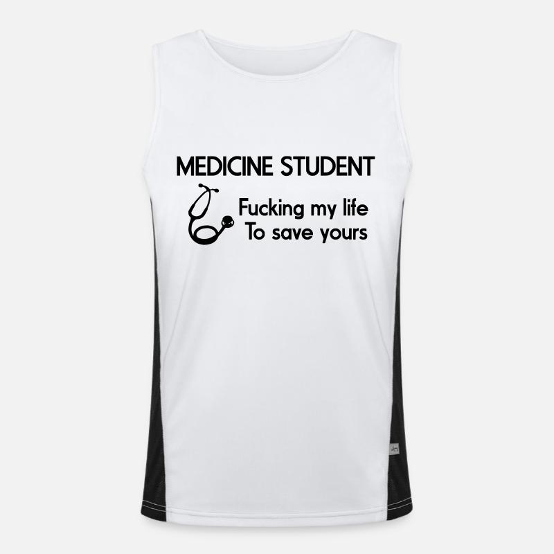 Medizinstudentin Funktionelles Kontrast-Tank Top für Männer 
