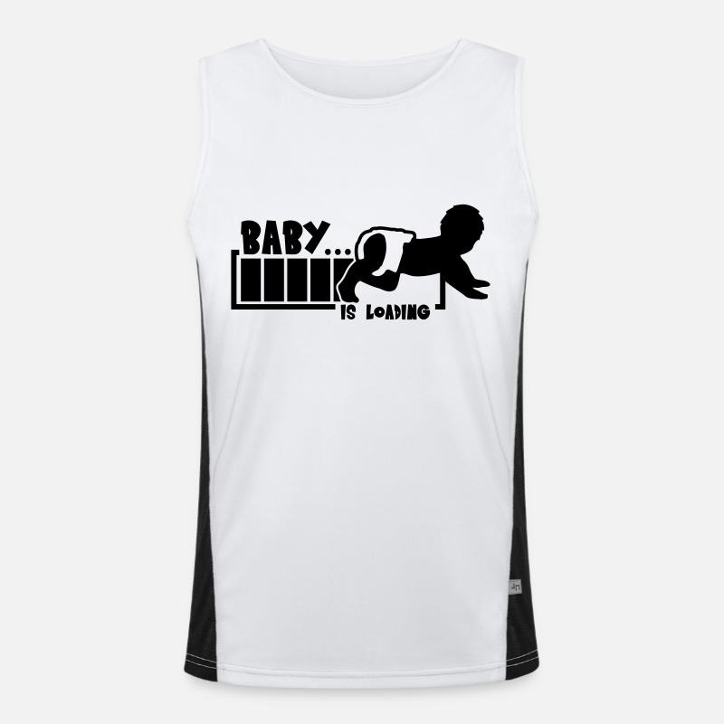 Baby Is Loading Men's Functional Contrast Tank Top 