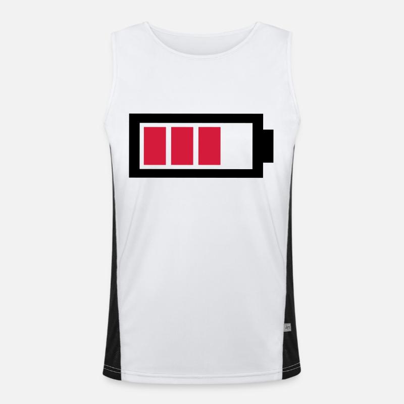 Batterie Funktionelles Kontrast-Tank Top für Männer 