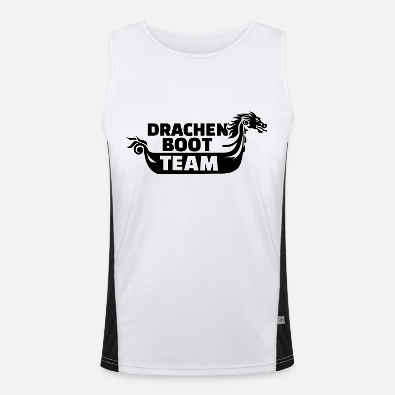 Drachenboot Funktionelles Kontrast-Tank Top für Männer 