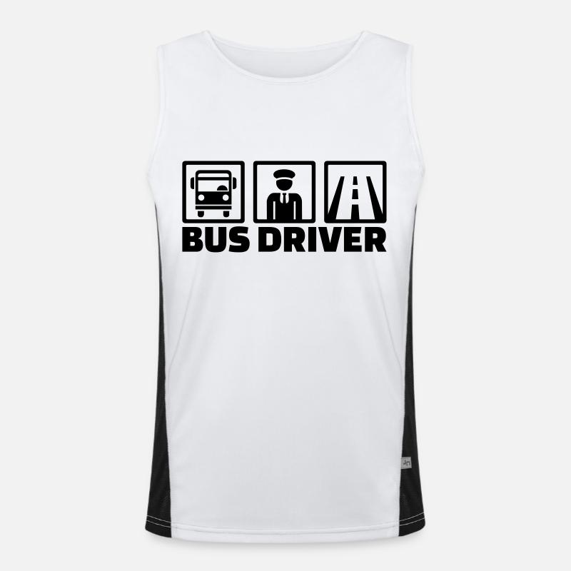 Busfahrer Funktionelles Kontrast-Tank Top für Männer 