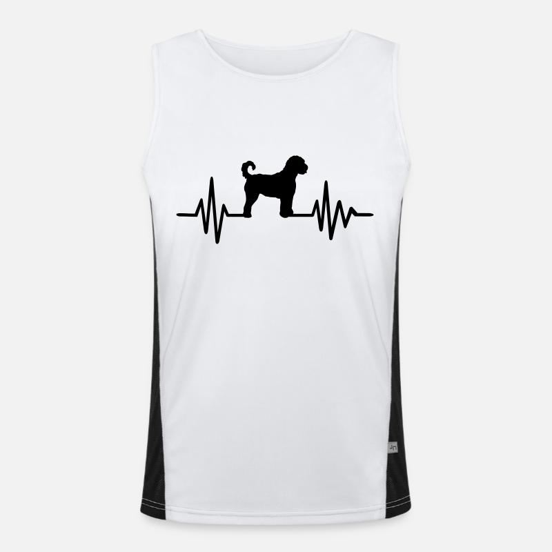 Goldendoodle Funktionelles Kontrast-Tank Top für Männer 