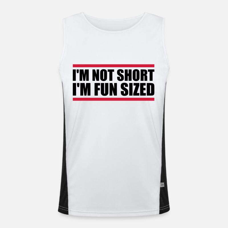 Not short fun sized Men's Functional Contrast Tank Top 