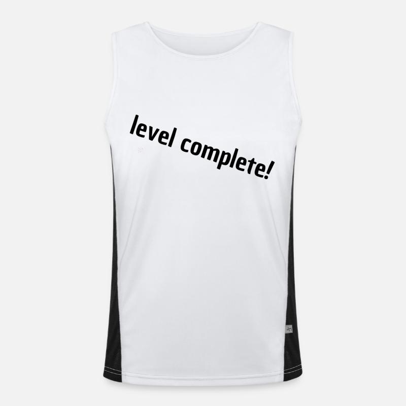 level complete Funktionelles Kontrast-Tank Top für Männer 