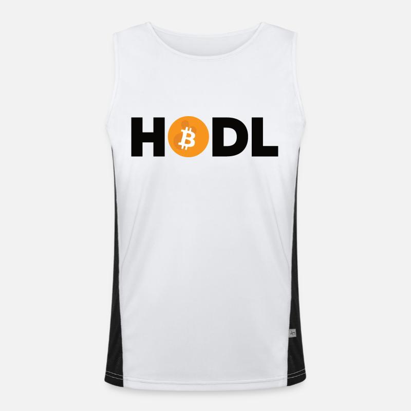 Bitcoin Plan B BTC Satoshi Crypto Hodl Maximalist Men's Functional Contrast Tank Top 