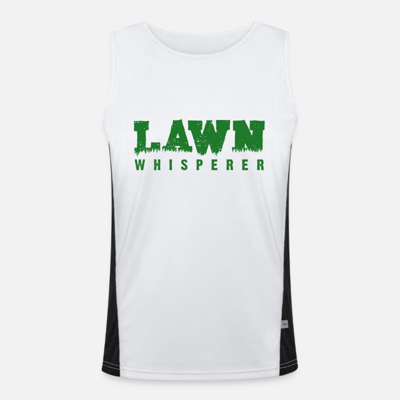 RASENFLÜSTERER Funktionelles Kontrast-Tank Top für Männer 